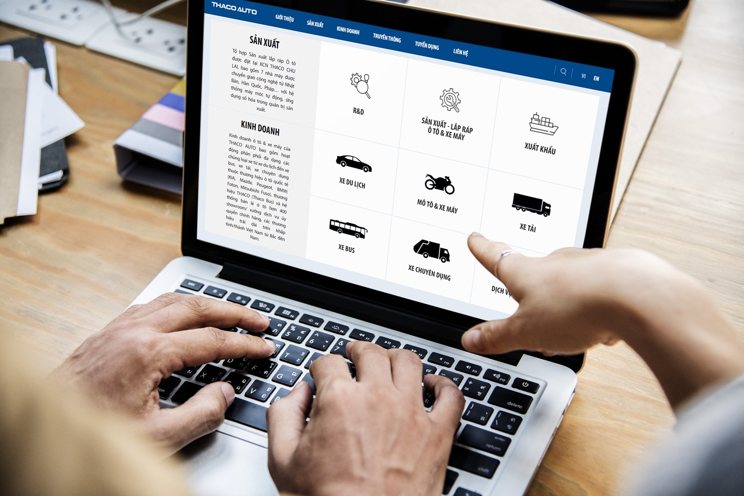 THACO AUTO ra mắt website mới