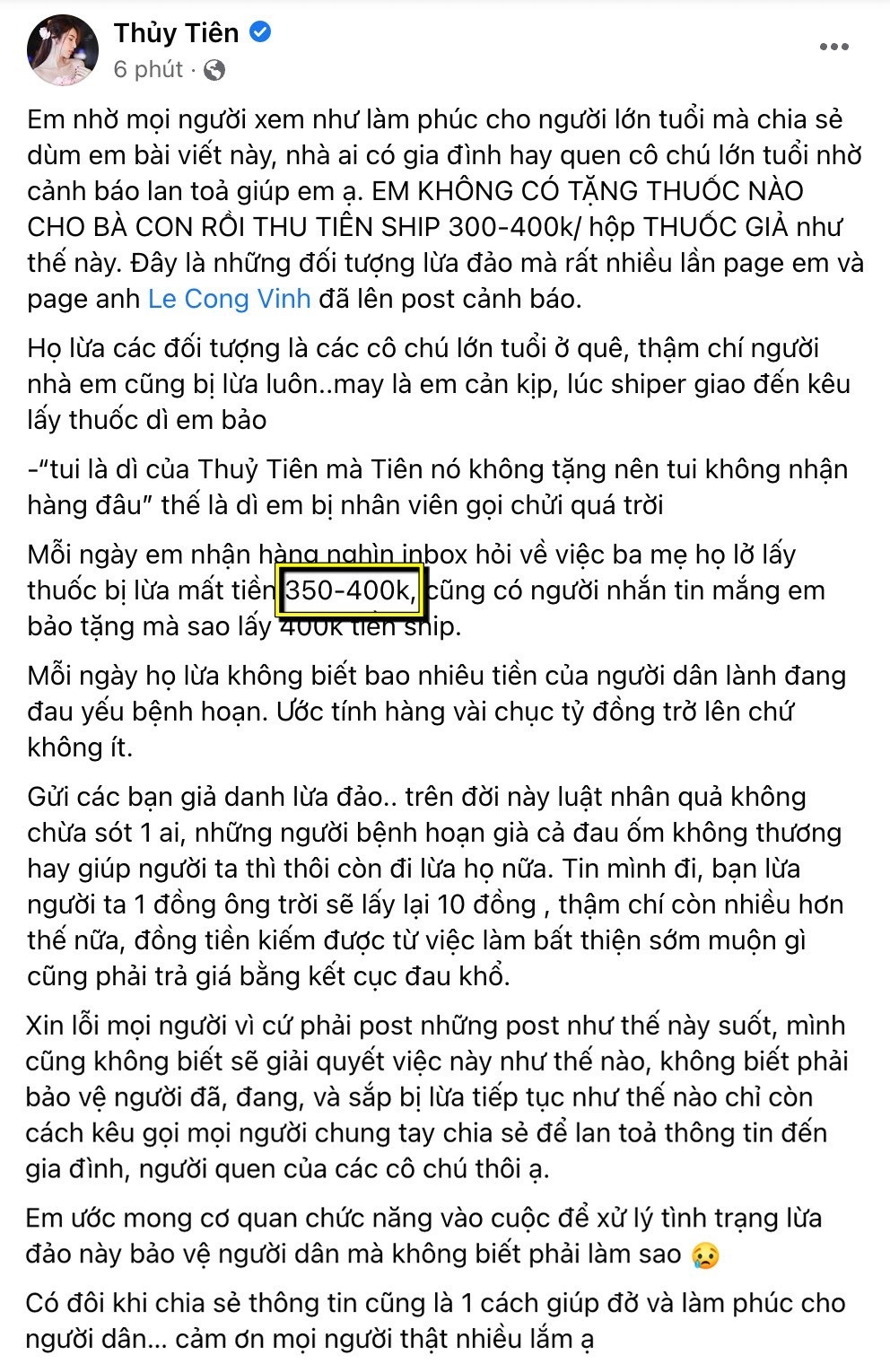 Sao Việt hôm nay 31/5: Thủy Tiên bị mạo danh lừa đảo trên các trang mạng