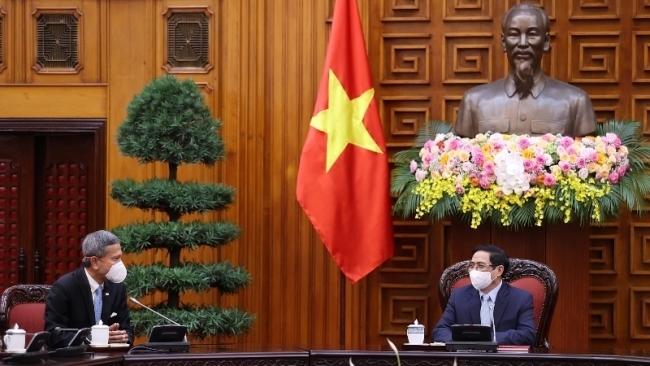 Thủ tướng Phạm Minh Chính tiếp Bộ trưởng Ngoại giao Singapore
