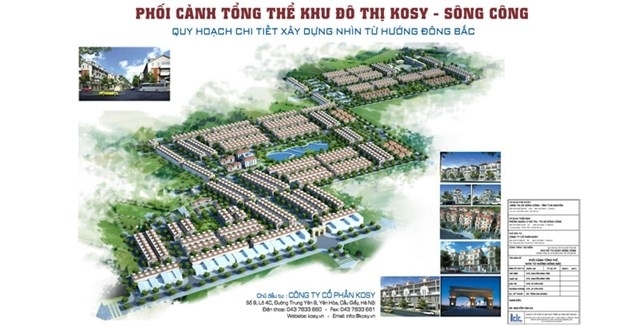 Nhiều sai phạm tại dự án Khu đô thị Kosy Sông Công - Thái Nguyên