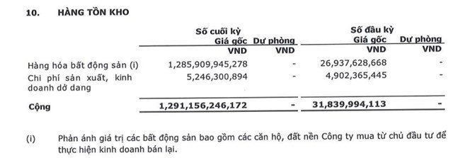 Báo lãi 128 tỷ đồng nhưng hàng tồn kho và nợ vay của CenLand tăng đáng sợ