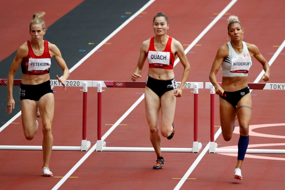 Quách Thị Lan giành vé vào bán kết 400m rào nữ Olympic