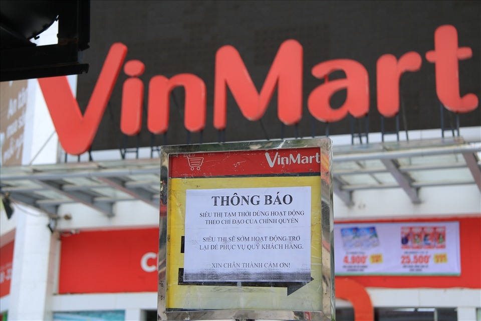 Vinmart và hàng loạt siêu thị tại Hà Nội đóng cửa vì liên quan đến F0