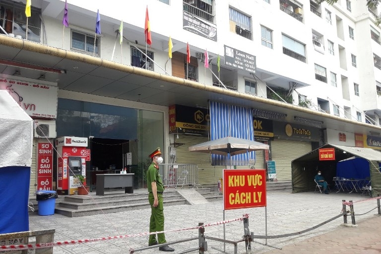 Hà Nội: Phong tỏa tòa nhà tòa HH4C Linh Đàm do liên quan đến 9 ca dương tính SARS-CoV-2