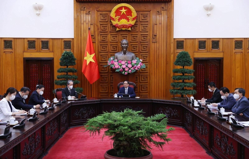 Thủ tướng Chính phủ Phạm Minh Chính tiếp Đại sứ Trung Quốc tại Việt Nam