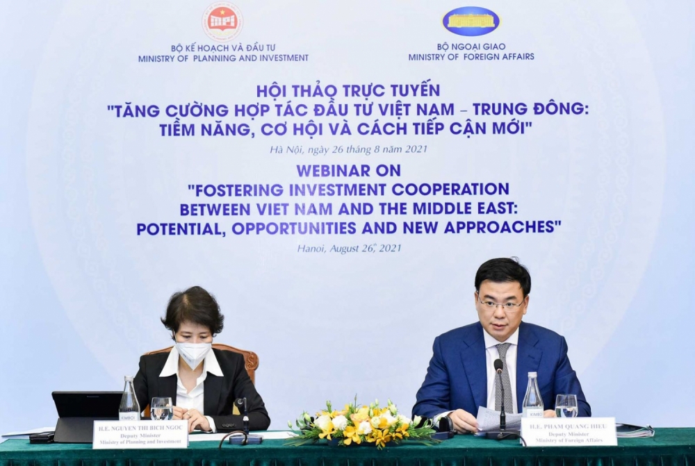 Hội thảo trực tuyến “Tăng cường hợp tác đầu tư Việt Nam - Trung Đông: Tiềm năng, cơ hội và cách tiếp cận mới”