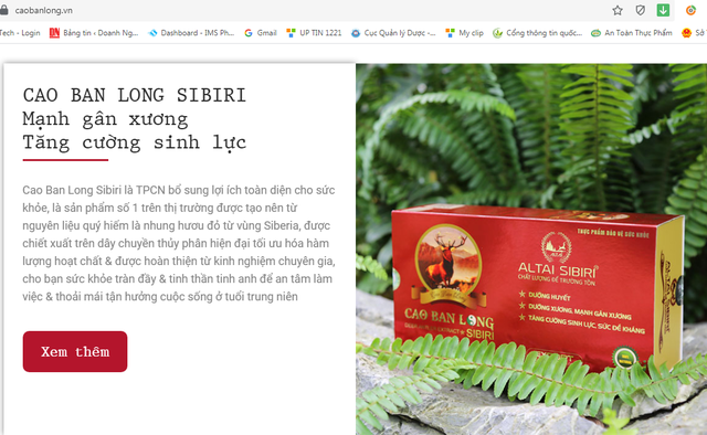 Cao Ban Long Sibiri có thực sự "thần kỳ" như quảng cáo?