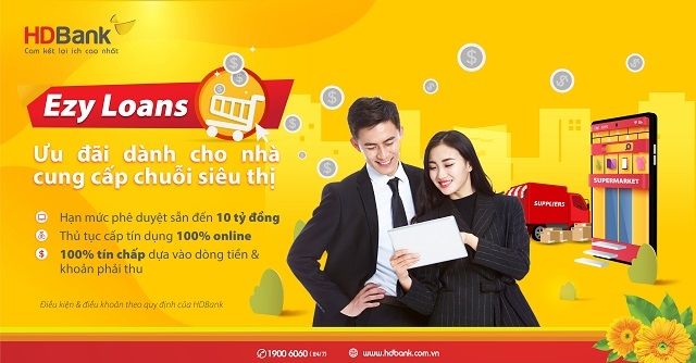 Tin nhanh ngân hàng ngày 9/10: HDBank ưu đãi lãi suất cho nhà cung cấp siêu thị qua chương trình tín dụng 100% online