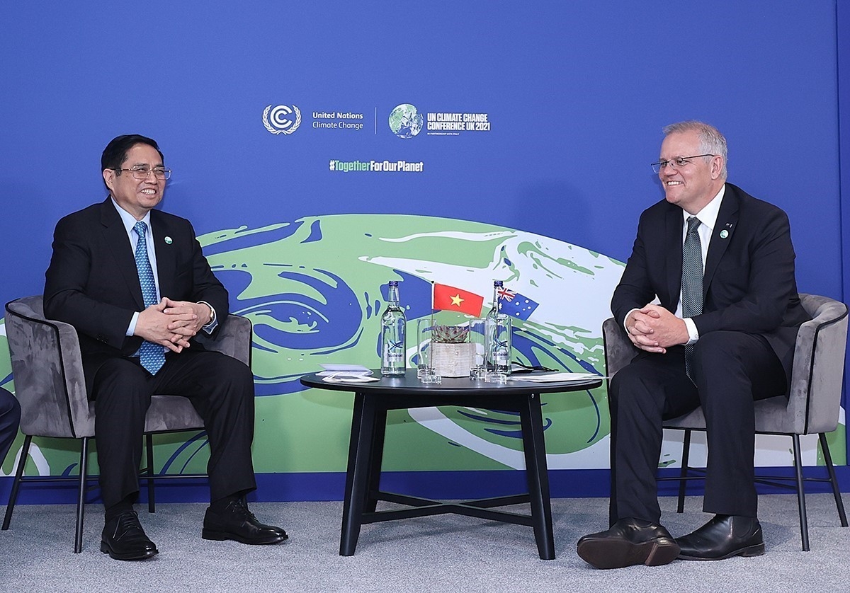 Thủ tướng Phạm Minh Chính tiếp Thủ tướng Australia và Chủ tịch Hội đồng châu Âu (EC)