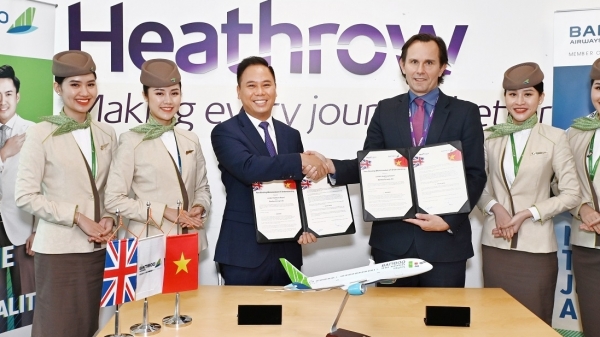 Bamboo Airways ký biên bản hợp tác chiến lược với sân bay Quốc tế Heathrow (London), thúc đẩy đường bay thẳng Việt – Anh
