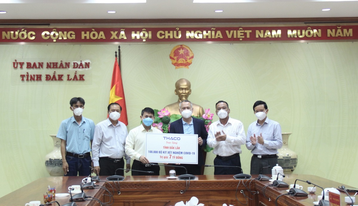 THACO hỗ trợ các tỉnh Tây Nguyên phòng, chống dịch với tổng trị giá gần 30 tỷ đồng