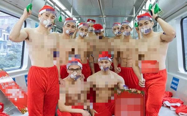 Sở VHTT Hà Nội sẽ xử phạt nhóm người "khoe thân" trên tàu Cát Linh - Hà Đông