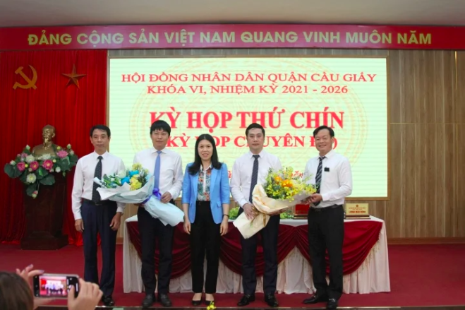Hà Nội: Phó Chủ tịch UBND quận Cầu Giấy Trần Việt Hà nhận nhiệm vụ mới