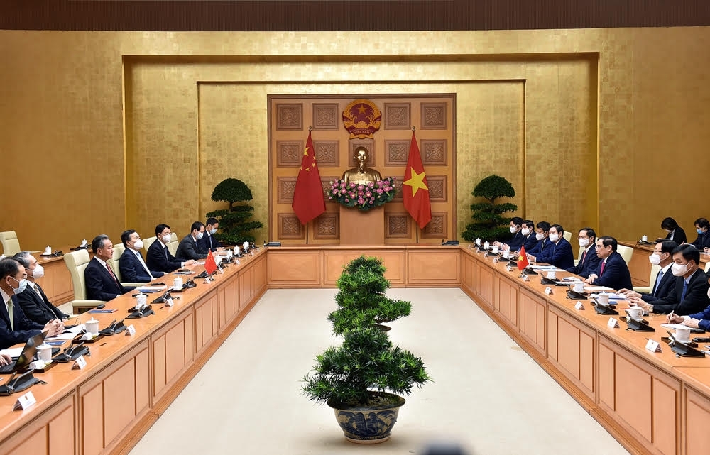 Thủ tướng Phạm Minh Chính tiếp Ủy viên Quốc vụ, Bộ trưởng Ngoại giao Trung Quốc