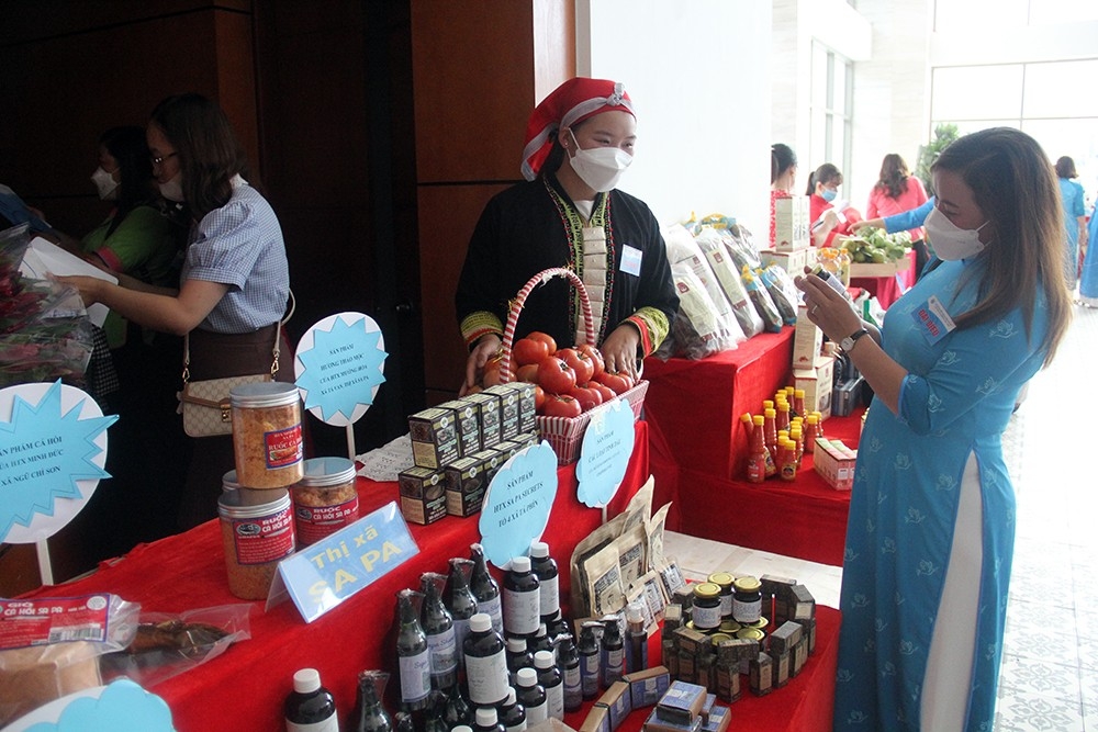 Lào Cai: Trưng bày hơn 70 sản phẩm đặc trưng tại Đại hội Đại biểu Phụ nữ tỉnh Lào Cai lần thứ XVIII
