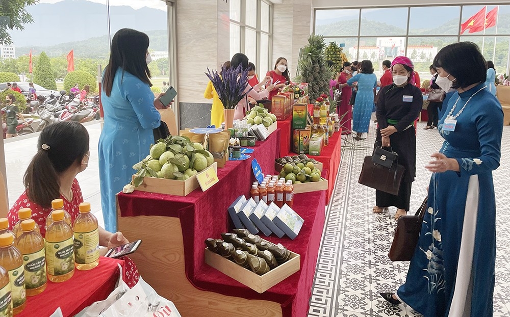 Lào Cai: Trưng bày hơn 70 sản phẩm đặc trưng tại Đại hội Đại biểu Phụ nữ tỉnh Lào Cai lần thứ XVIII