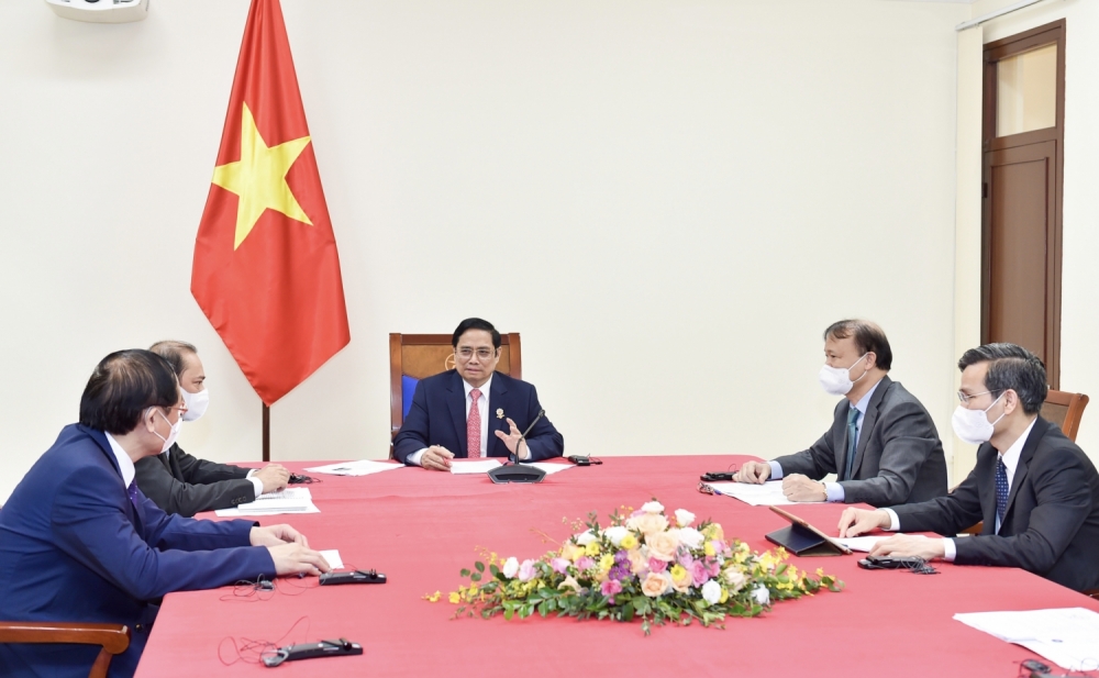 Thủ tướng Chính phủ Phạm Minh Chính điện đàm với Tổng thống Cộng hòa Chile