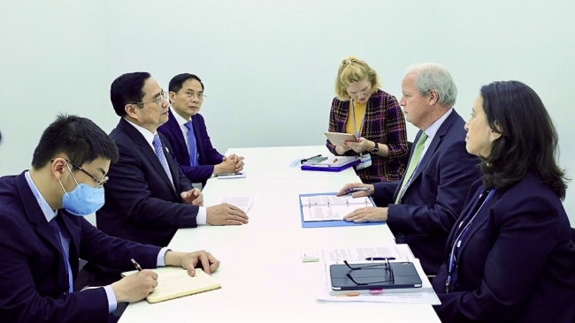 Thủ tướng Phạm Minh Chính tiếp Tổng Giám đốc điều hành Ngân hàng Thế giới